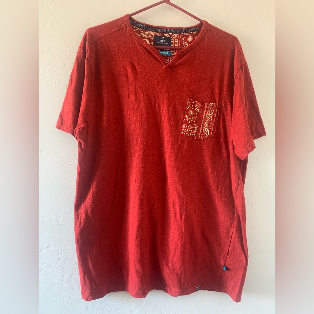 MBX PREMIUM GOODS Good Vibes Paisley  T- Shirt Size Large